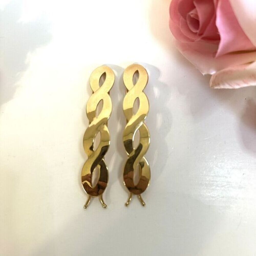 Vintage Sarah Coventry hair‎ Twist barrettes